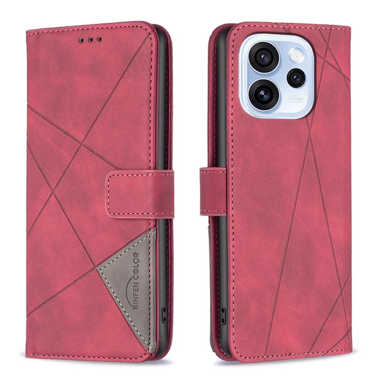 Magnetic Buckle Rhombus Texture Leather Phone Case, For OPPO Reno16 F 5G/Reno16 FS 5G, For OPPO Reno16/Reno16 Pro 5G Global, For OPPO Reno15 F 5G Global, For OPPO A6 5G / A6X 4G / A6X 5G