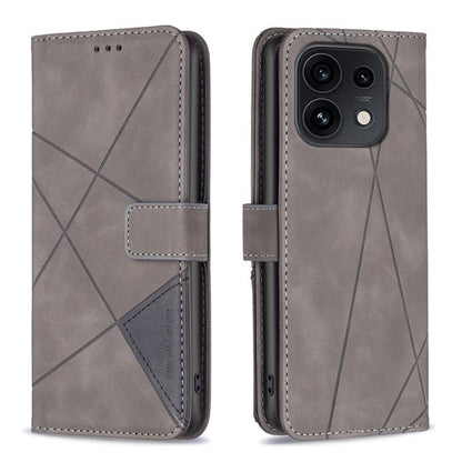 Magnetic Buckle Rhombus Texture Leather Phone Case, For OPPO Reno16 F 5G/Reno16 FS 5G, For OPPO Reno16/Reno16 Pro 5G Global, For OPPO Reno15 F 5G Global, For OPPO A6 5G / A6X 4G / A6X 5G