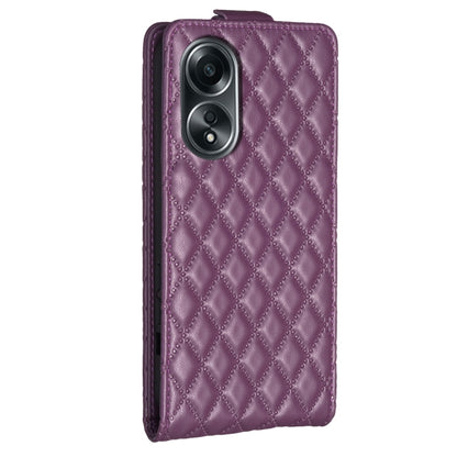 Diamond Lattice Vertical Flip Leather Phone Case, For OPPO A58 4G, For OPPO A78 4G, For OPPO A78 5G, For OPPO A98 5G