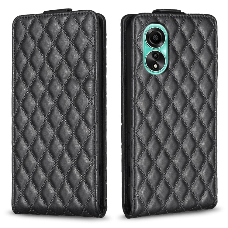 Diamond Lattice Vertical Flip Leather Phone Case, For OPPO A58 4G, For OPPO A78 4G, For OPPO A78 5G, For OPPO A98 5G
