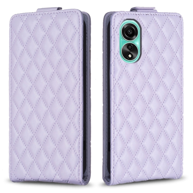 Diamond Lattice Vertical Flip Leather Phone Case, For OPPO A58 4G, For OPPO A78 4G, For OPPO A78 5G, For OPPO A98 5G