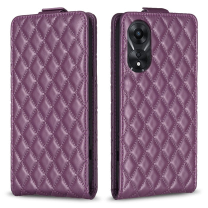 Diamond Lattice Vertical Flip Leather Phone Case, For OPPO A58 4G, For OPPO A78 4G, For OPPO A78 5G, For OPPO A98 5G