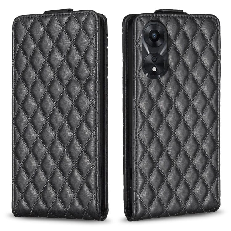 Diamond Lattice Vertical Flip Leather Phone Case, For OPPO A58 4G, For OPPO A78 4G, For OPPO A78 5G, For OPPO A98 5G