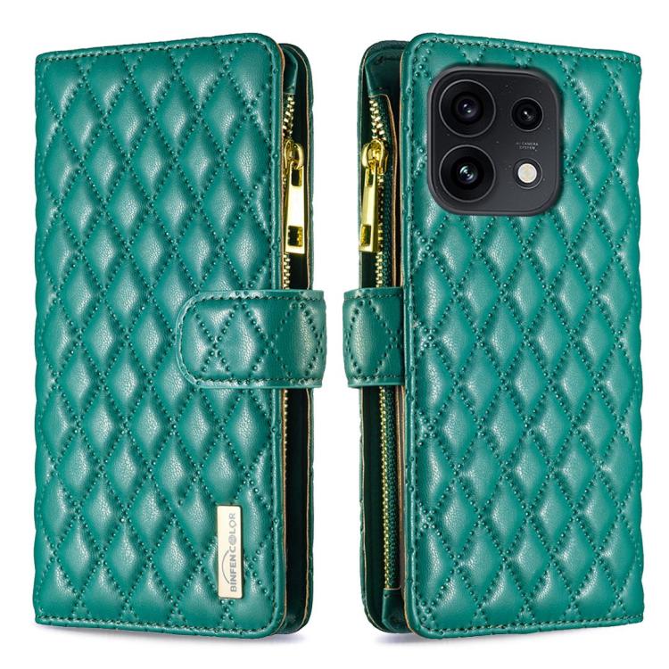 Diamond Lattice Zipper Wallet Leather Flip Phone Case, For OPPO Reno16 F 5G/Reno16 FS 5G, For OPPO Reno16/Reno16 Pro 5G Global, For OPPO Find X7, For OPPO Find X7 Ultra