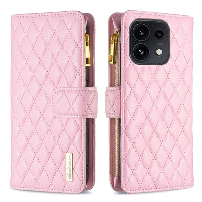 Diamond Lattice Zipper Wallet Leather Flip Phone Case, For OPPO Reno16 F 5G/Reno16 FS 5G, For OPPO Reno16/Reno16 Pro 5G Global, For OPPO Find X7, For OPPO Find X7 Ultra