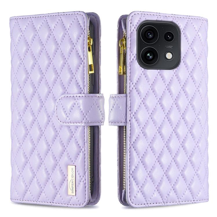 Diamond Lattice Zipper Wallet Leather Flip Phone Case, For OPPO Reno16 F 5G/Reno16 FS 5G, For OPPO Reno16/Reno16 Pro 5G Global, For OPPO Find X7, For OPPO Find X7 Ultra