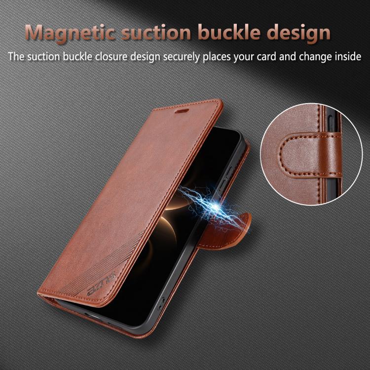 AZNS Sheepskin Texture Flip Leather Phone Case, For OPPO A7 Pro Max 5G, For OPPO Reno16 Pro 5G Global, For OPPO Reno16 5G Global, For OPPO A6 4G Global / A6x 4G Global, For OPPO A6 Pro 5G Global / F31 5G Global, For OPPO A5 5G Global / A5i Pro Global  ...