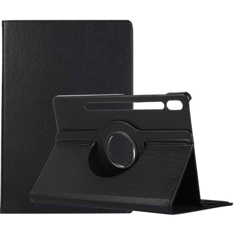 Litchi Texture 360 Degrees Rotation Holder Leather Tablet Case, For Samsung Galaxy Tab S10 FE / S9 FE / S9