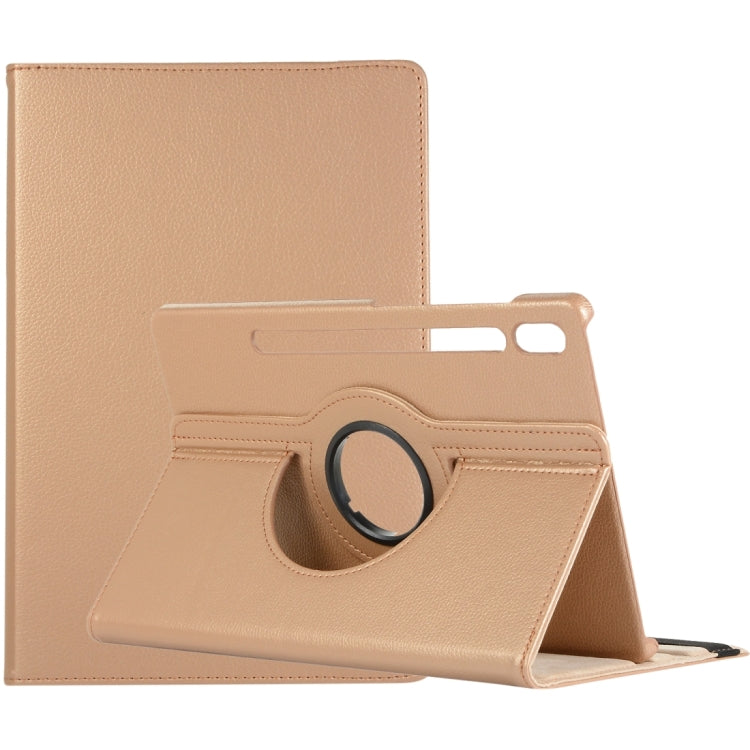 Litchi Texture 360 Degrees Rotation Holder Leather Tablet Case, For Samsung Galaxy Tab S9+ / Tab S10+