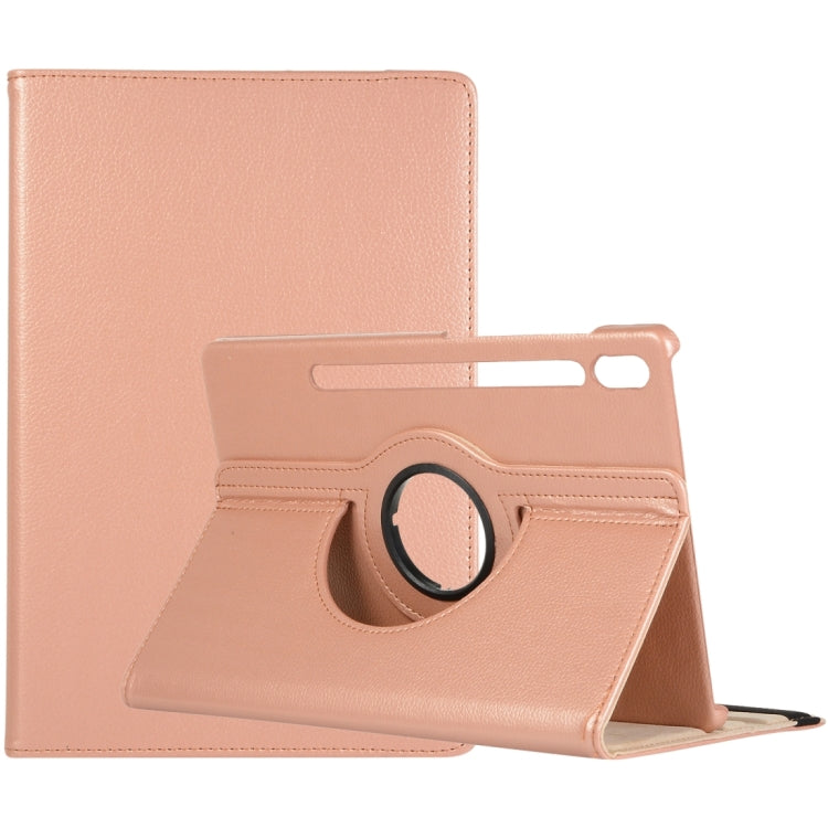 Litchi Texture 360 Degrees Rotation Holder Leather Tablet Case, For Samsung Galaxy Tab S9+ / Tab S10+