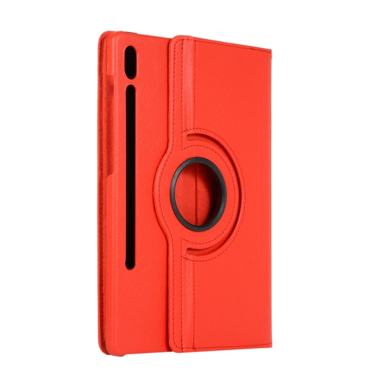 Litchi Texture 360 Degrees Rotation Holder Leather Tablet Case, For Samsung Galaxy Tab S9 Ultra