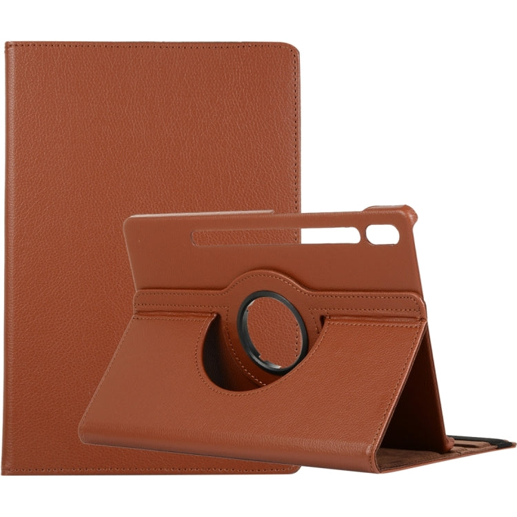 Litchi Texture 360 Degrees Rotation Holder Leather Tablet Case, For Samsung Galaxy Tab S9 Ultra