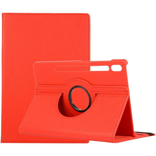 Litchi Texture 360 Degrees Rotation Holder Leather Tablet Case, For Samsung Galaxy Tab S10 FE+
