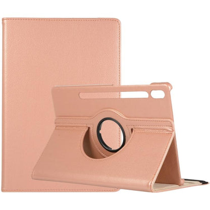 Litchi Texture 360 Degrees Rotation Holder Leather Tablet Case, For Samsung Galaxy Tab S10 FE+