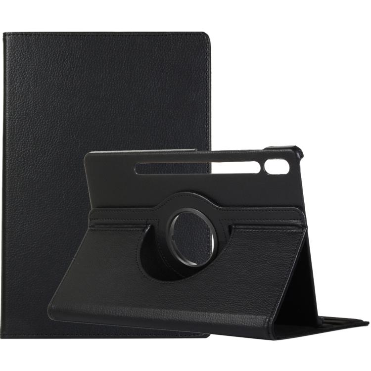Litchi Texture 360 Degrees Rotation Holder Leather Tablet Case, For Samsung Galaxy Tab S10 FE+