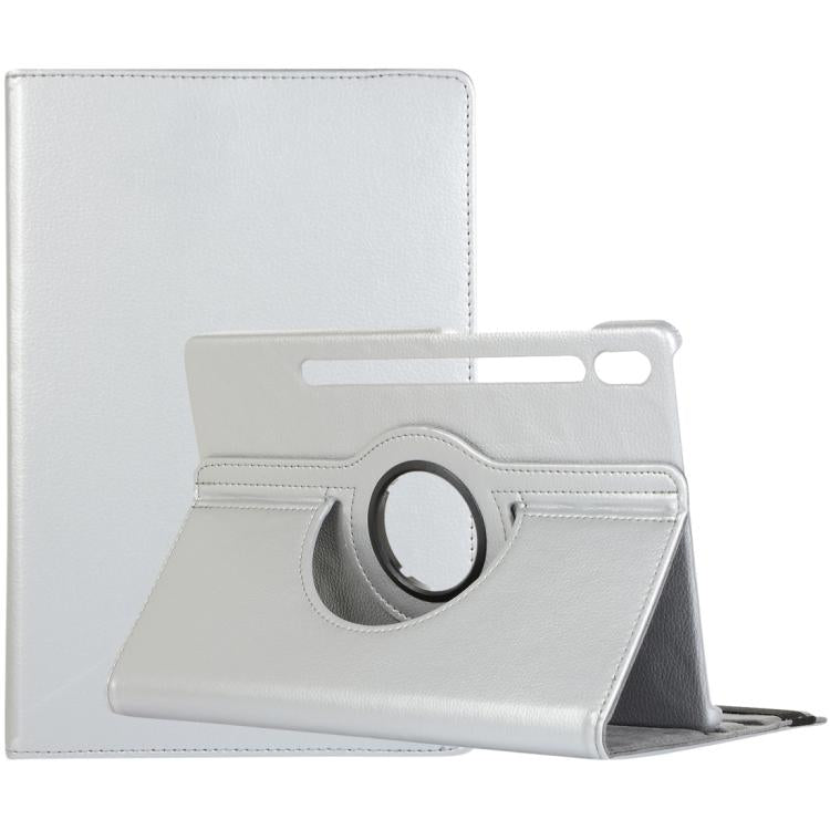 Litchi Texture 360 Degrees Rotation Holder Leather Tablet Case, For Samsung Galaxy Tab S10 FE+