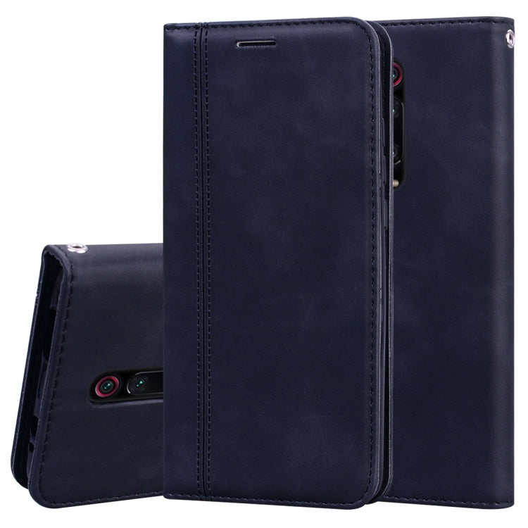 Frosted Business Magnetic Horizontal Flip PU Leather Case with Holder & Card Slot & Lanyard, For Xiaomi Redmi K20, For Xiaomi Redmi 6A, For Xiaomi Redmi 7, For Xiaomi Redmi 7A