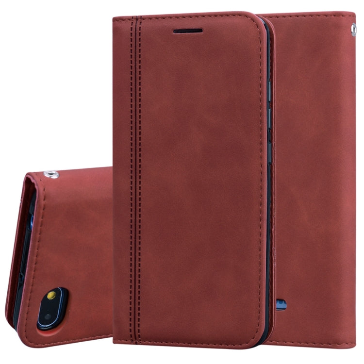 Frosted Business Magnetic Horizontal Flip PU Leather Case with Holder & Card Slot & Lanyard, For Xiaomi Redmi K20, For Xiaomi Redmi 6A, For Xiaomi Redmi 7, For Xiaomi Redmi 7A