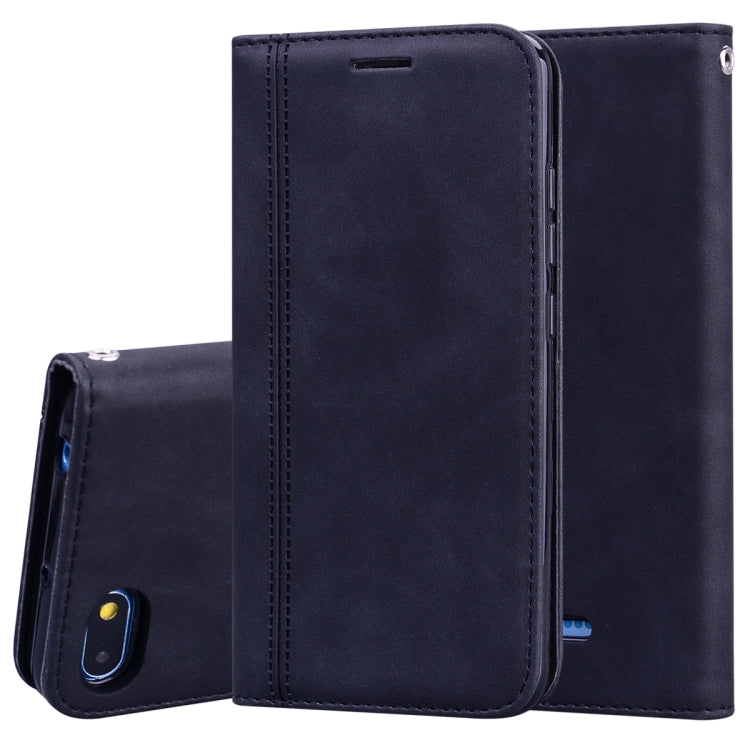 Frosted Business Magnetic Horizontal Flip PU Leather Case with Holder & Card Slot & Lanyard, For Xiaomi Redmi K20, For Xiaomi Redmi 6A, For Xiaomi Redmi 7, For Xiaomi Redmi 7A