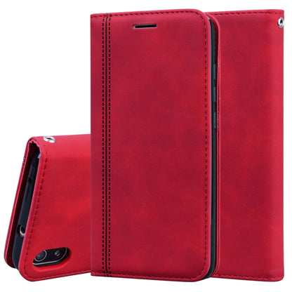 Frosted Business Magnetic Horizontal Flip PU Leather Case with Holder & Card Slot & Lanyard, For Xiaomi Redmi K20, For Xiaomi Redmi 6A, For Xiaomi Redmi 7, For Xiaomi Redmi 7A