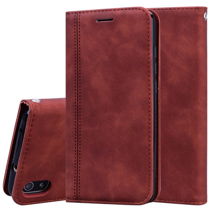 Frosted Business Magnetic Horizontal Flip PU Leather Case with Holder & Card Slot & Lanyard, For Xiaomi Redmi K20, For Xiaomi Redmi 6A, For Xiaomi Redmi 7, For Xiaomi Redmi 7A