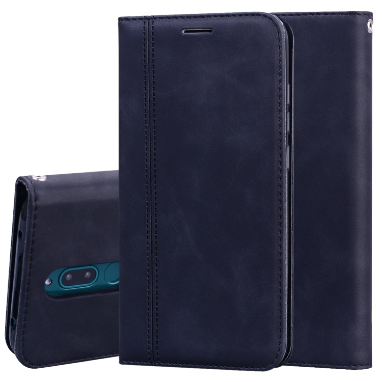 Frosted Business Magnetic Horizontal Flip PU Leather Case with Holder & Card Slot & Lanyard, For Xiaomi Redmi 8, For Xiaomi Redmi 8A, For Xiaomi Redmi Note 7, For Xiaomi Redmi Note 8 Pro