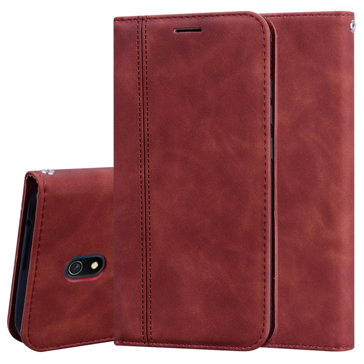 Frosted Business Magnetic Horizontal Flip PU Leather Case with Holder & Card Slot & Lanyard, For Xiaomi Redmi 8, For Xiaomi Redmi 8A, For Xiaomi Redmi Note 7, For Xiaomi Redmi Note 8 Pro