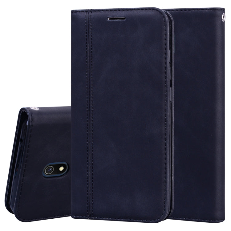 Frosted Business Magnetic Horizontal Flip PU Leather Case with Holder & Card Slot & Lanyard, For Xiaomi Redmi 8, For Xiaomi Redmi 8A, For Xiaomi Redmi Note 7, For Xiaomi Redmi Note 8 Pro