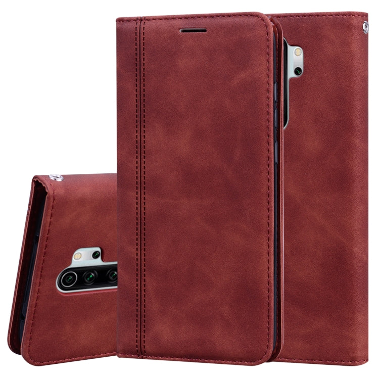 Frosted Business Magnetic Horizontal Flip PU Leather Case with Holder & Card Slot & Lanyard, For Xiaomi Redmi 8, For Xiaomi Redmi 8A, For Xiaomi Redmi Note 7, For Xiaomi Redmi Note 8 Pro