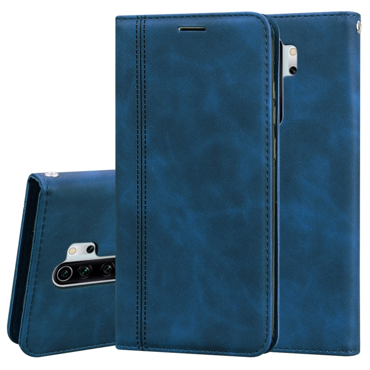Frosted Business Magnetic Horizontal Flip PU Leather Case with Holder & Card Slot & Lanyard, For Xiaomi Redmi 8, For Xiaomi Redmi 8A, For Xiaomi Redmi Note 7, For Xiaomi Redmi Note 8 Pro