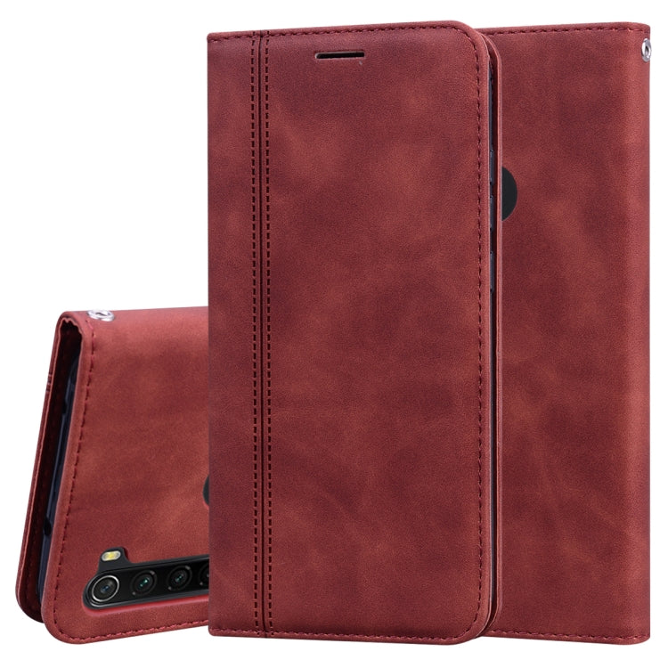 Frosted Business Magnetic Horizontal Flip PU Leather Case with Holder & Card Slot & Lanyard, For Xiaomi Redmi Note 8, For Xiaomi Redmi Note 8T, For Xiaomi Redmi Note 9 / Redmi 10X 4G, For Xiaomi Redmi Note 9S