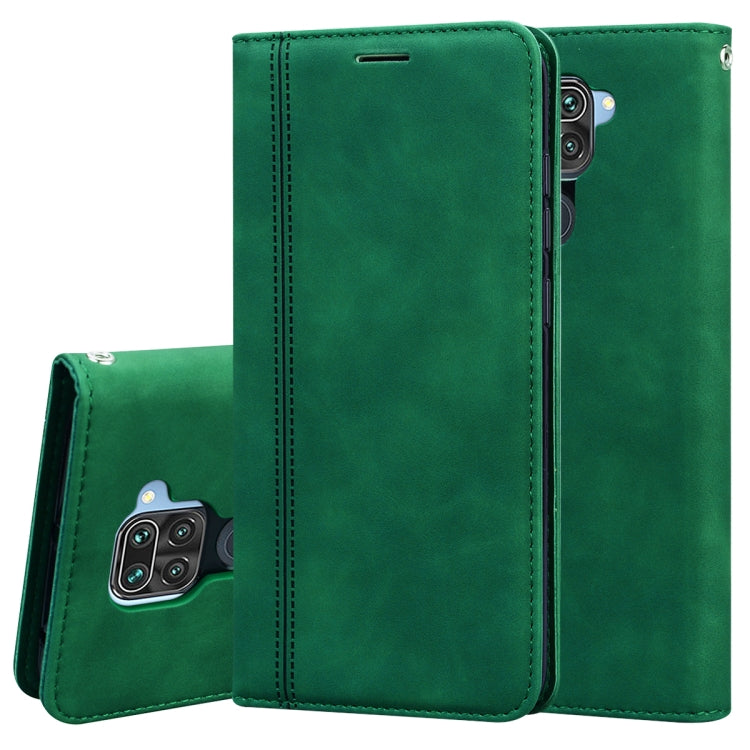 Frosted Business Magnetic Horizontal Flip PU Leather Case with Holder & Card Slot & Lanyard, For Xiaomi Redmi Note 8, For Xiaomi Redmi Note 8T, For Xiaomi Redmi Note 9 / Redmi 10X 4G, For Xiaomi Redmi Note 9S