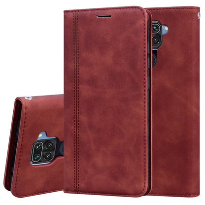 Frosted Business Magnetic Horizontal Flip PU Leather Case with Holder & Card Slot & Lanyard, For Xiaomi Redmi Note 8, For Xiaomi Redmi Note 8T, For Xiaomi Redmi Note 9 / Redmi 10X 4G, For Xiaomi Redmi Note 9S