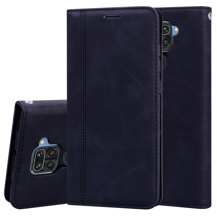 Frosted Business Magnetic Horizontal Flip PU Leather Case with Holder & Card Slot & Lanyard, For Xiaomi Redmi Note 8, For Xiaomi Redmi Note 8T, For Xiaomi Redmi Note 9 / Redmi 10X 4G, For Xiaomi Redmi Note 9S