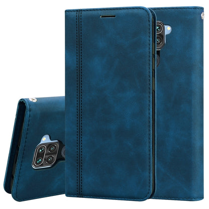 Frosted Business Magnetic Horizontal Flip PU Leather Case with Holder & Card Slot & Lanyard, For Xiaomi Redmi Note 8, For Xiaomi Redmi Note 8T, For Xiaomi Redmi Note 9 / Redmi 10X 4G, For Xiaomi Redmi Note 9S