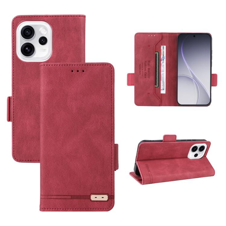 Magnetic Clasp Leather Phone Case, For OPPO Reno16 F 5G / Reno16 FS 5G, For OPPO Reno16 / Reno16 Pro 5G Global, For OPPO Reno15 F 5G, For OPPO Reno15 Pro Max 5G Global