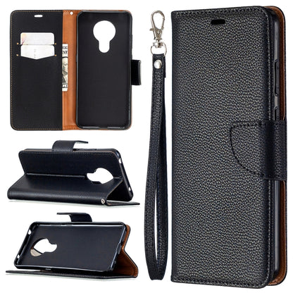 Litchi Texture Pure Color Horizontal Flip Leather Case with Holder & Card Slots & Wallet & Lanyard, For Nokia 5.3, For Xiaomi Redmi Note 9