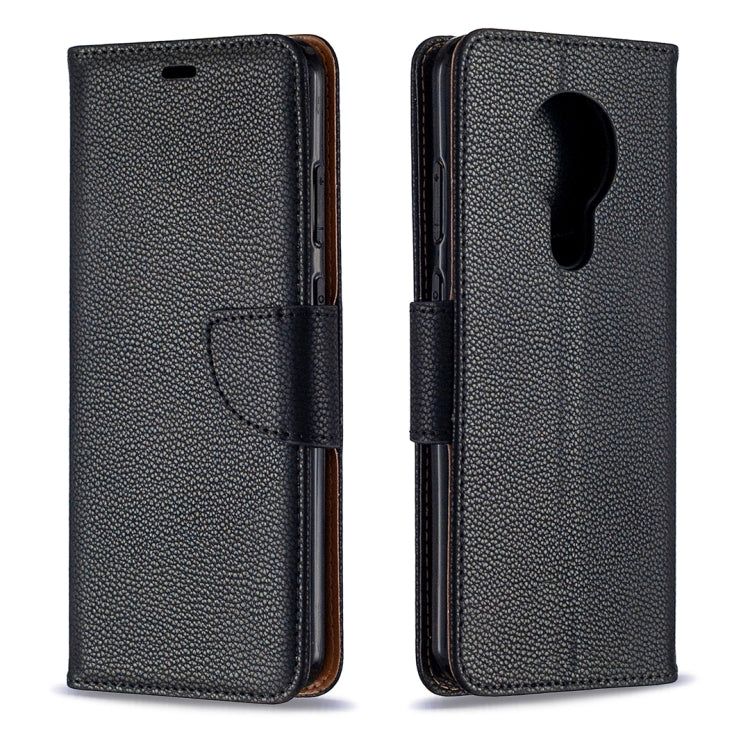 Litchi Texture Pure Color Horizontal Flip Leather Case with Holder & Card Slots & Wallet & Lanyard, For Nokia 5.3, For Xiaomi Redmi Note 9