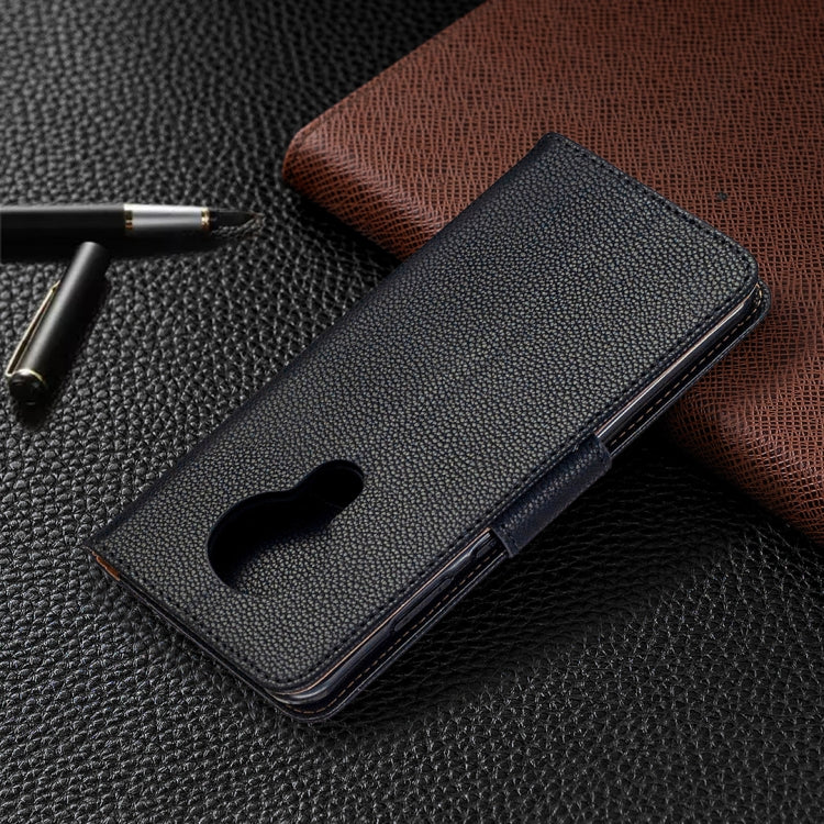 Litchi Texture Pure Color Horizontal Flip Leather Case with Holder & Card Slots & Wallet & Lanyard, For Nokia 5.3, For Xiaomi Redmi Note 9