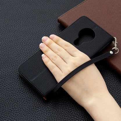 Litchi Texture Pure Color Horizontal Flip Leather Case with Holder & Card Slots & Wallet & Lanyard, For Nokia 5.3, For Xiaomi Redmi Note 9