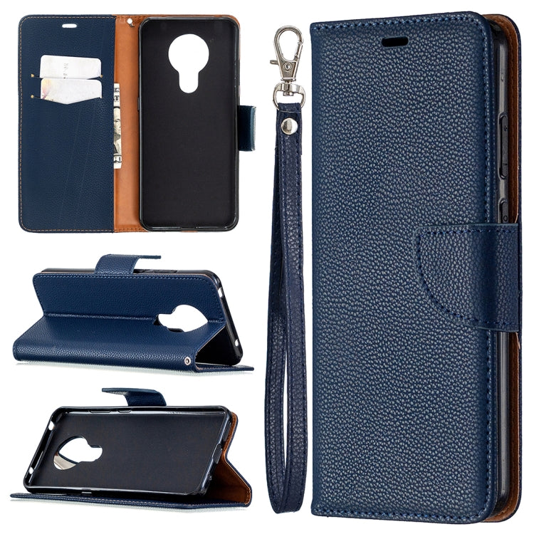 Litchi Texture Pure Color Horizontal Flip Leather Case with Holder & Card Slots & Wallet & Lanyard, For Nokia 5.3, For Xiaomi Redmi Note 9