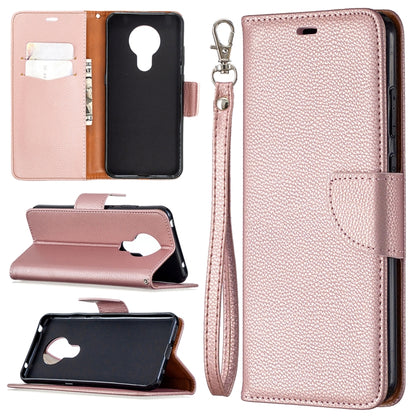 Litchi Texture Pure Color Horizontal Flip Leather Case with Holder & Card Slots & Wallet & Lanyard, For Nokia 5.3, For Xiaomi Redmi Note 9