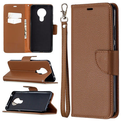 Litchi Texture Pure Color Horizontal Flip Leather Case with Holder & Card Slots & Wallet & Lanyard, For Nokia 5.3, For Xiaomi Redmi Note 9