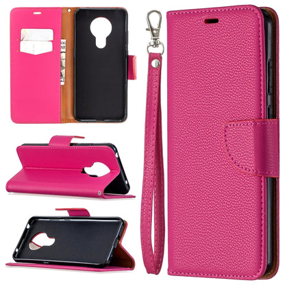 Litchi Texture Pure Color Horizontal Flip Leather Case with Holder & Card Slots & Wallet & Lanyard, For Nokia 5.3, For Xiaomi Redmi Note 9