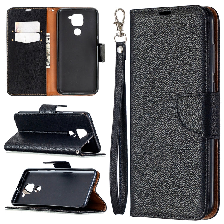 Litchi Texture Pure Color Horizontal Flip Leather Case with Holder & Card Slots & Wallet & Lanyard, For Nokia 5.3, For Xiaomi Redmi Note 9