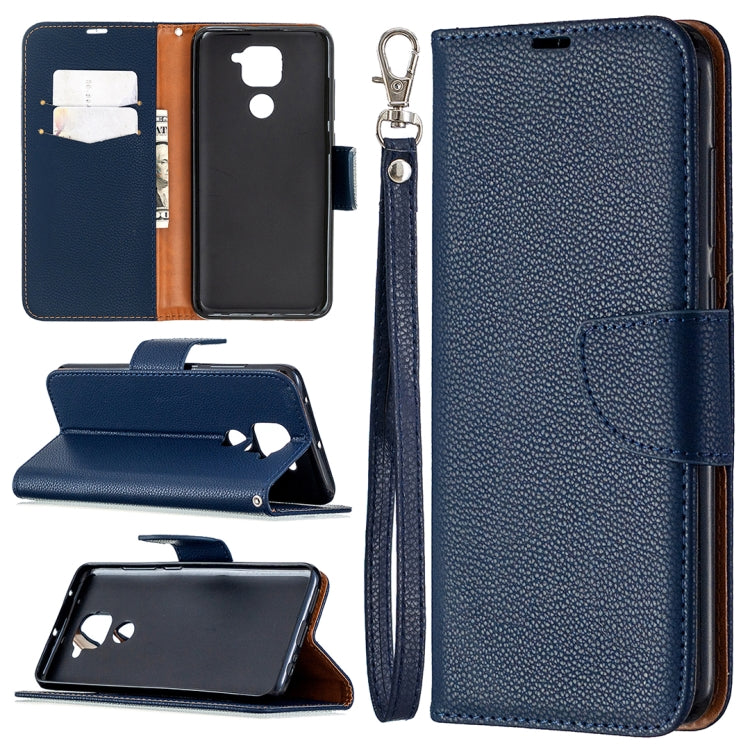 Litchi Texture Pure Color Horizontal Flip Leather Case with Holder & Card Slots & Wallet & Lanyard, For Nokia 5.3, For Xiaomi Redmi Note 9