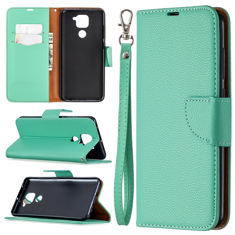 Litchi Texture Pure Color Horizontal Flip Leather Case with Holder & Card Slots & Wallet & Lanyard, For Nokia 5.3, For Xiaomi Redmi Note 9