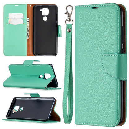 Litchi Texture Pure Color Horizontal Flip Leather Case with Holder & Card Slots & Wallet & Lanyard, For Nokia 5.3, For Xiaomi Redmi Note 9