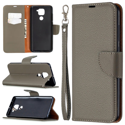 Litchi Texture Pure Color Horizontal Flip Leather Case with Holder & Card Slots & Wallet & Lanyard, For Nokia 5.3, For Xiaomi Redmi Note 9