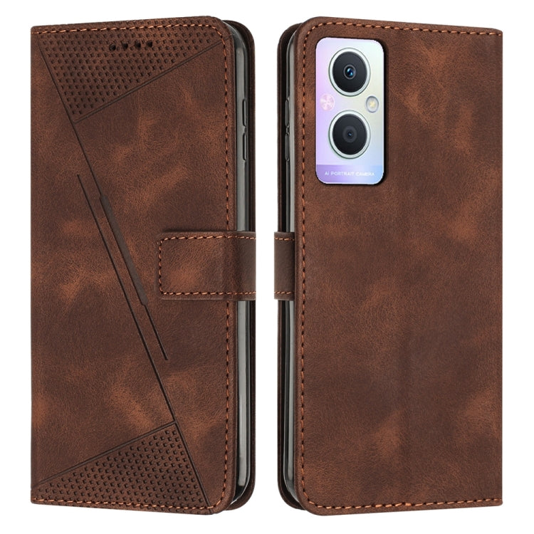 Dream Triangle Leather Phone Case with Lanyard, For OPPO A57 5G 2022, For OPPO A96 5G, For OPPO Reno7 5G, For OPPO A55s JP Version